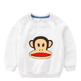 Toddler Boy Print Monkey Long Sleeve Sweatshirt
