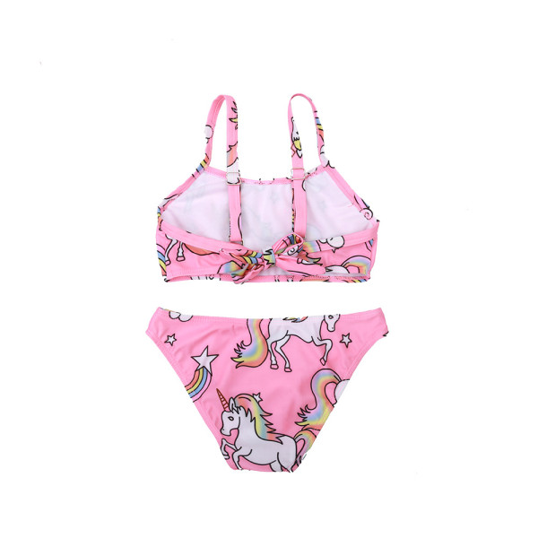 Kid Girls' Print Flamingos Bikini Set Stripes Beach Swimwear 2 Pieces ...