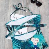 Mommy and Me Matching Swimwear Tropical Print Matching Swimsuit