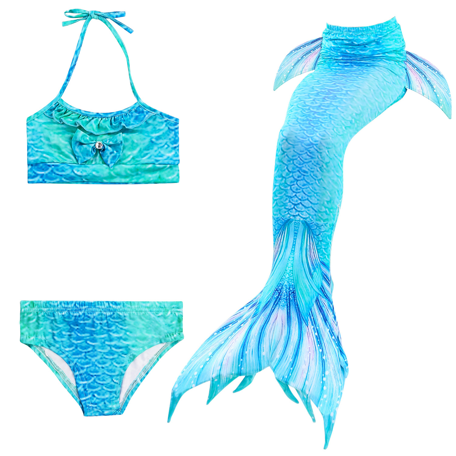 blue mermaid swimsuit