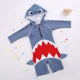 Toddler Boys 3D Shark Grey Swimsuit