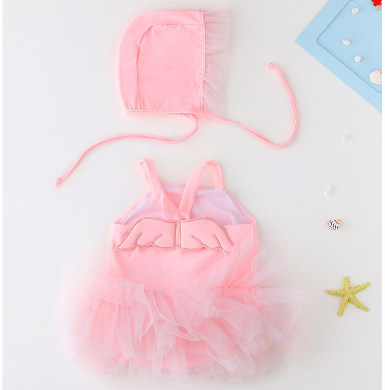 baby swimsuit with swim cap