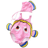 Baby 3D Cute Clownfish Swimsuit With Swim Cap 0-3 Years
