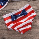 Kid Girls' USA National Flag Pattern Bikini Set Beach Swimwear 2 Pieces Swimsuit