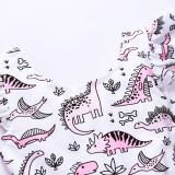 Toddler Girls Print Cartoon Dinosaurs Tutu Dress
