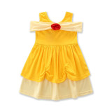 Girls Yellow Princess Dress