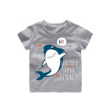 Boys Prints Shark Fish T-shirts