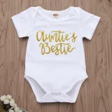 Baby Girl Print Slogans Short Sleeves Bodysuit and Pink Tutu Skirts Two Pieces Outfits
