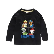 Boys Prints Cartoon Dogs Long Sleeves Tee