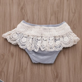 Baby Girl Floral Border Tassels Waist Shorts
