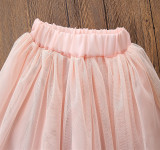 Mommy and Me Pink Heart T-shirt and Tutu Skirt Two-piece Outfits