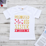 Girls Print 2019 Slogan Hearts T-shirts