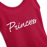 Mommy and Me Print Princess Red Swimsuit