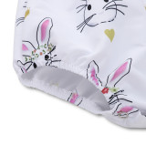 Baby Girl Print Rabbits Bodysuit