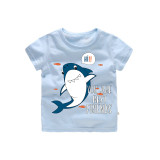 Boys Prints Shark Fish T-shirts