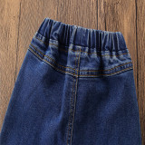 Girls Ombre Flared Denim Jeans