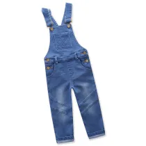 Girls Denim Jumpsuits Overalls