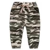 Boys Prints Camouflage Color Pant Bottoms