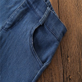 Girls Layers Flared Denim Jeans