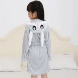 Kids Rabbit Soft Bathrobe Sleepwear Comfortable Loungewear