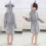 Kids Rabbit Soft Bathrobe Sleepwear Comfortable Loungewear