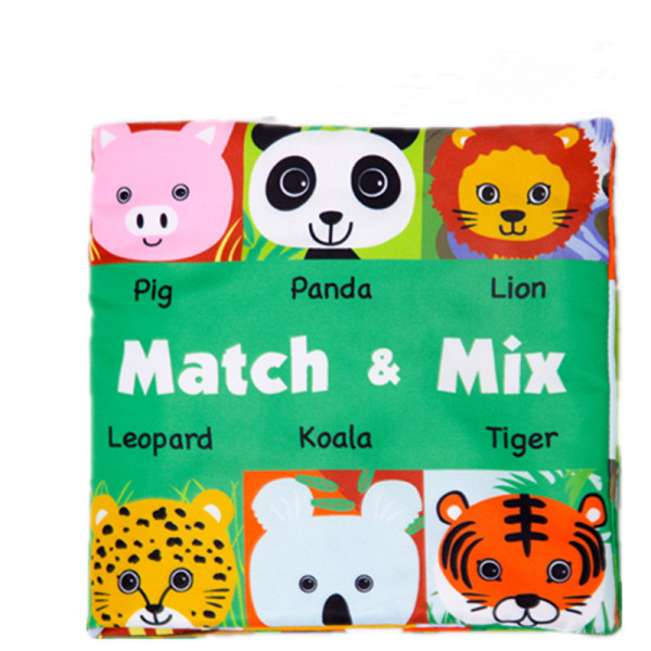 Baby's First Cloth Book Learn Animals Match & Mix