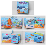 Baby's First Touch and Feel Soft Cloth Book Learn Ocean Animals