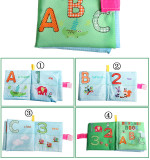 Baby's First Touch and Feel Soft Cloth Book Learn Letters
