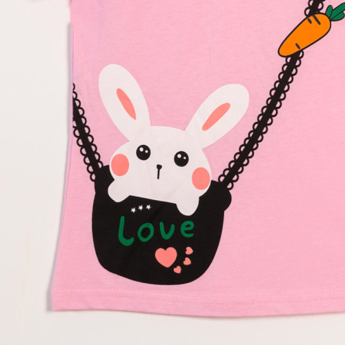 Girls Print Rabbit T-Shirts