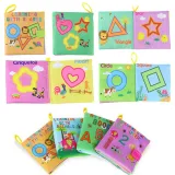 Baby's First Touch and Feel Soft Cloth Book Set 4 Packs