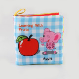 Baby's First Touch and Feel Soft Cloth Book Learn Fruits