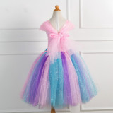 Girl Pink Crocheted Princess Tutu Dress
