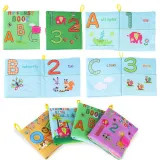 Baby's First Touch and Feel Soft Cloth Book Set 4 Packs