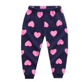 Toddler Girl Purple Love HeartsPajamas Sleepwear 2 Pieces