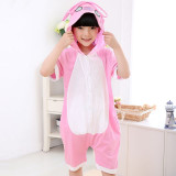 Kids Stitch Summer Short Onesie Kigurumi Pajamas for Unisex Children