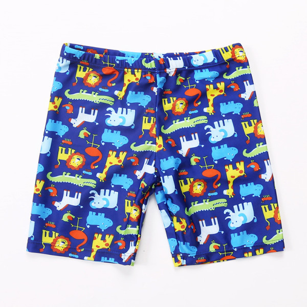 Kid Boys Print African Animals Swimwear Trunks Swim Boxer Shorts