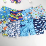 Kid Boys Print Monkey  Swimwear Trunks Swim Boxer Shorts