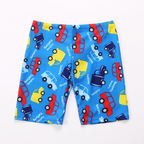 Kid Boys Print Cars Swimwear Trunks Swim Boxer Shorts