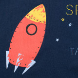 Boys Print Space Navy T-shirt