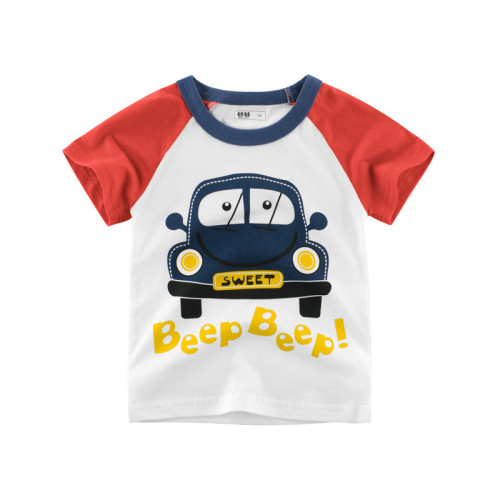 Boys Print Jeep Truck T-shirt