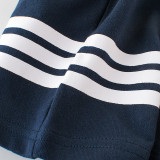 Boys Stripes Cotton Shorts