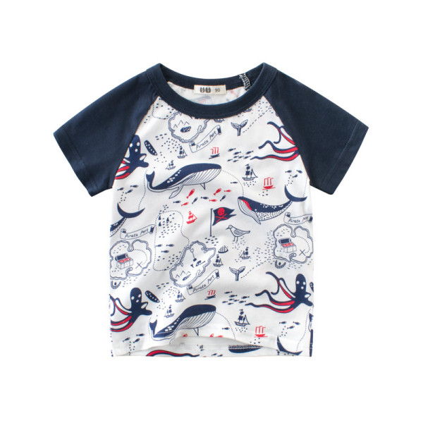 Boys Print Whales T-shirt