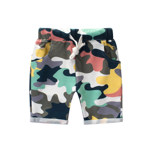 Boys Camouflage Cotton Shorts