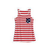 Mommy and Me Red Stripes Blue Stars Family Matching Vest Tops