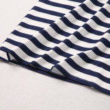 Mommy and Me Navy Stripes Family Matching Dresses