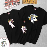 Matching Family Prints Cute Unicon T-shirts