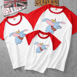 Matching Color Family Prints Elephants T-shirts