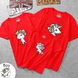 Matching Family Prints Cute Unicon T-shirts