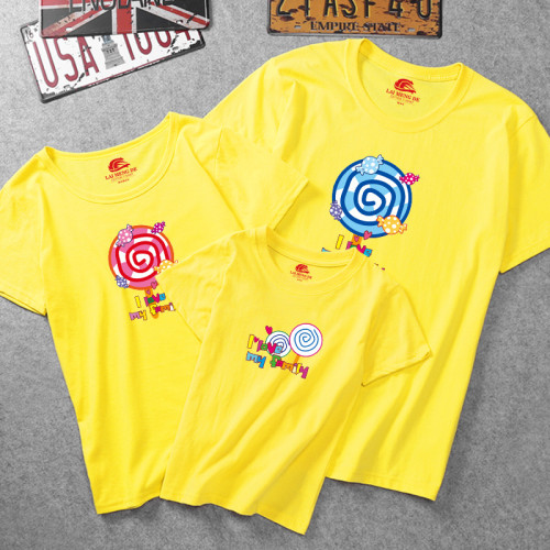 Matching Family Prints Colorful Lollipop T-shirts