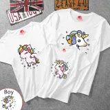 Matching Family Prints Cute Unicon T-shirts